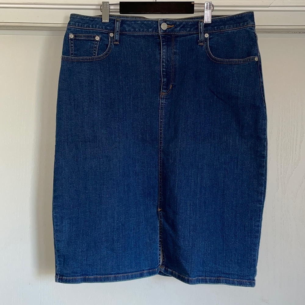 Banana Republic Knee Length Jean Skirt